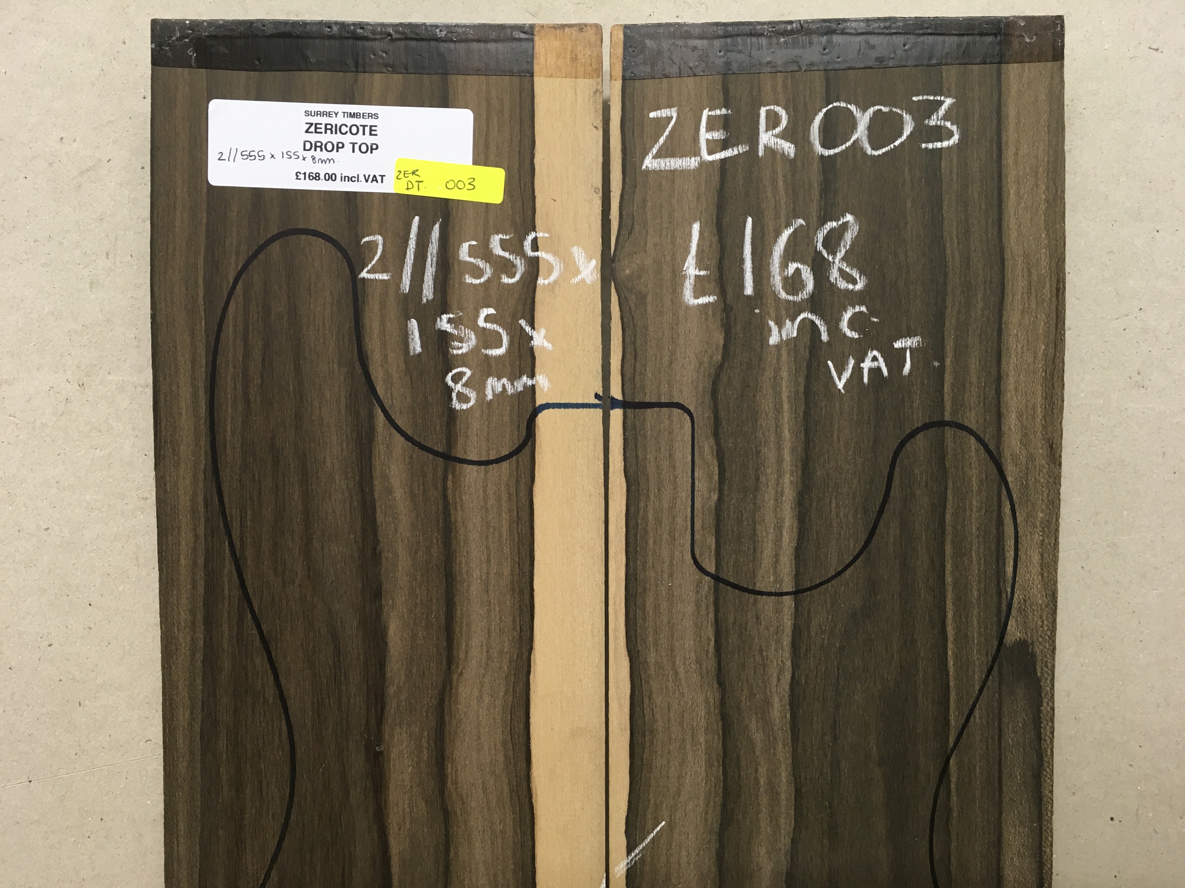 Zericote Drop Top