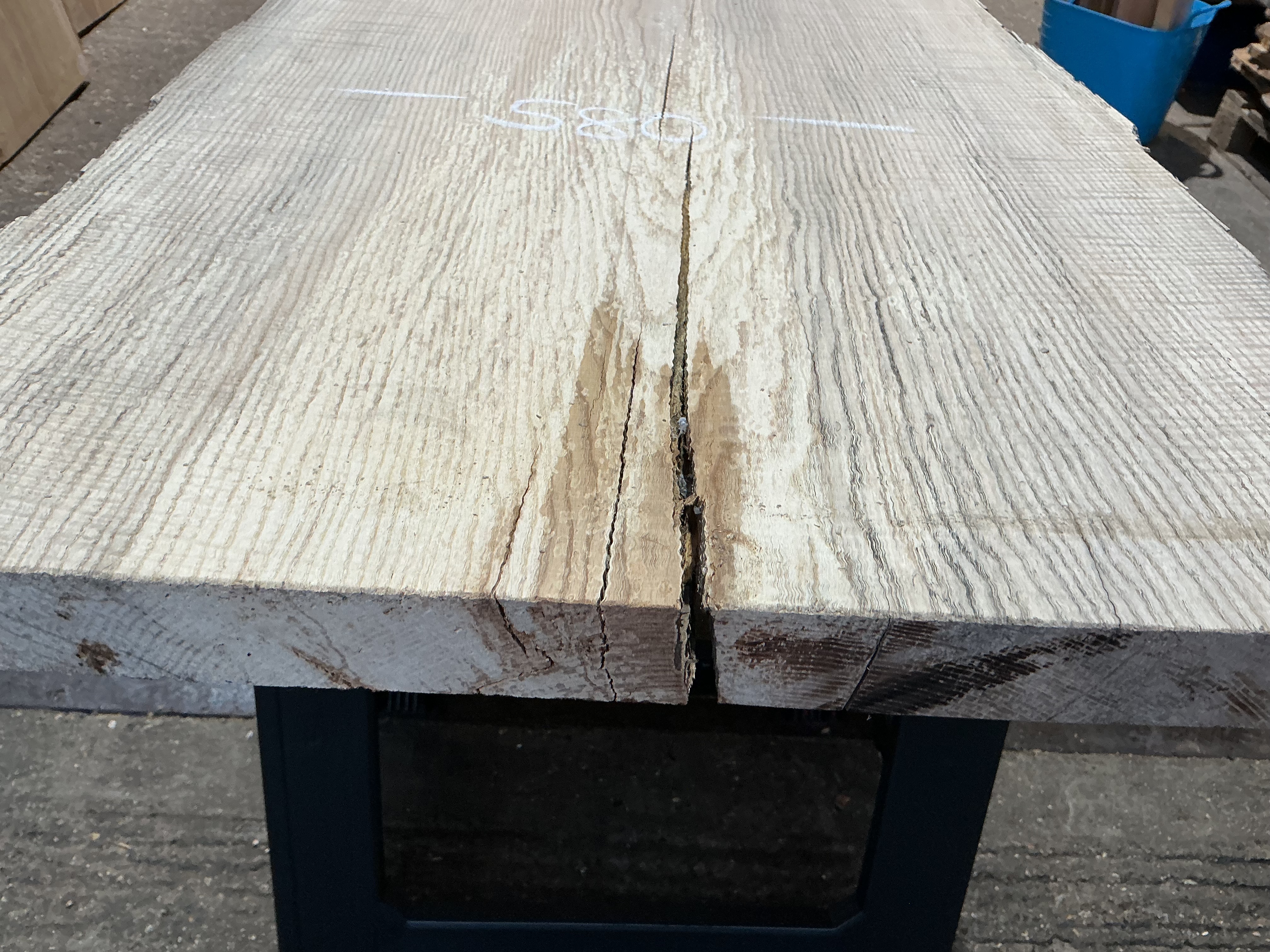 Rippled English Ash Slab