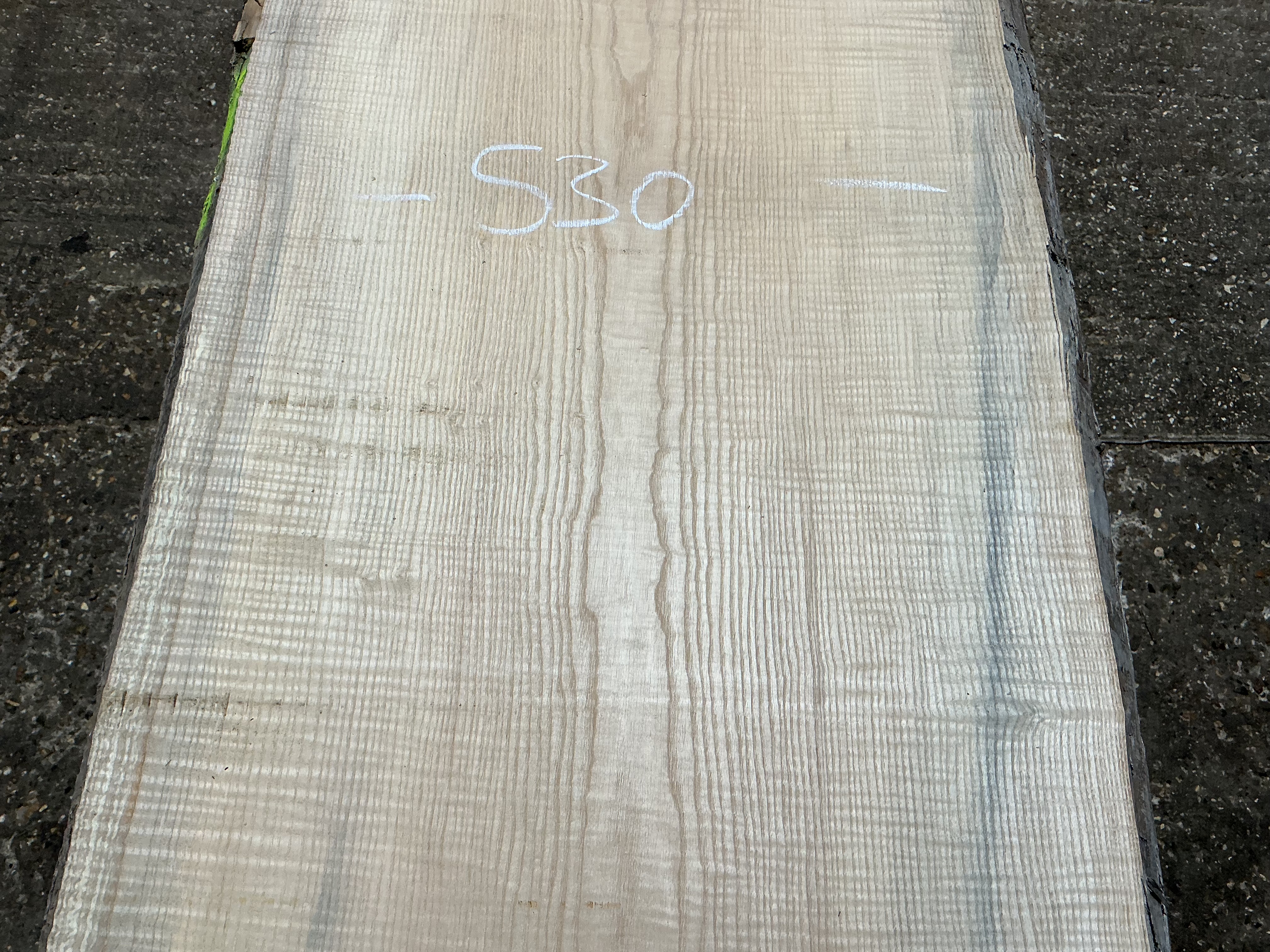 Rippled English Ash Slab