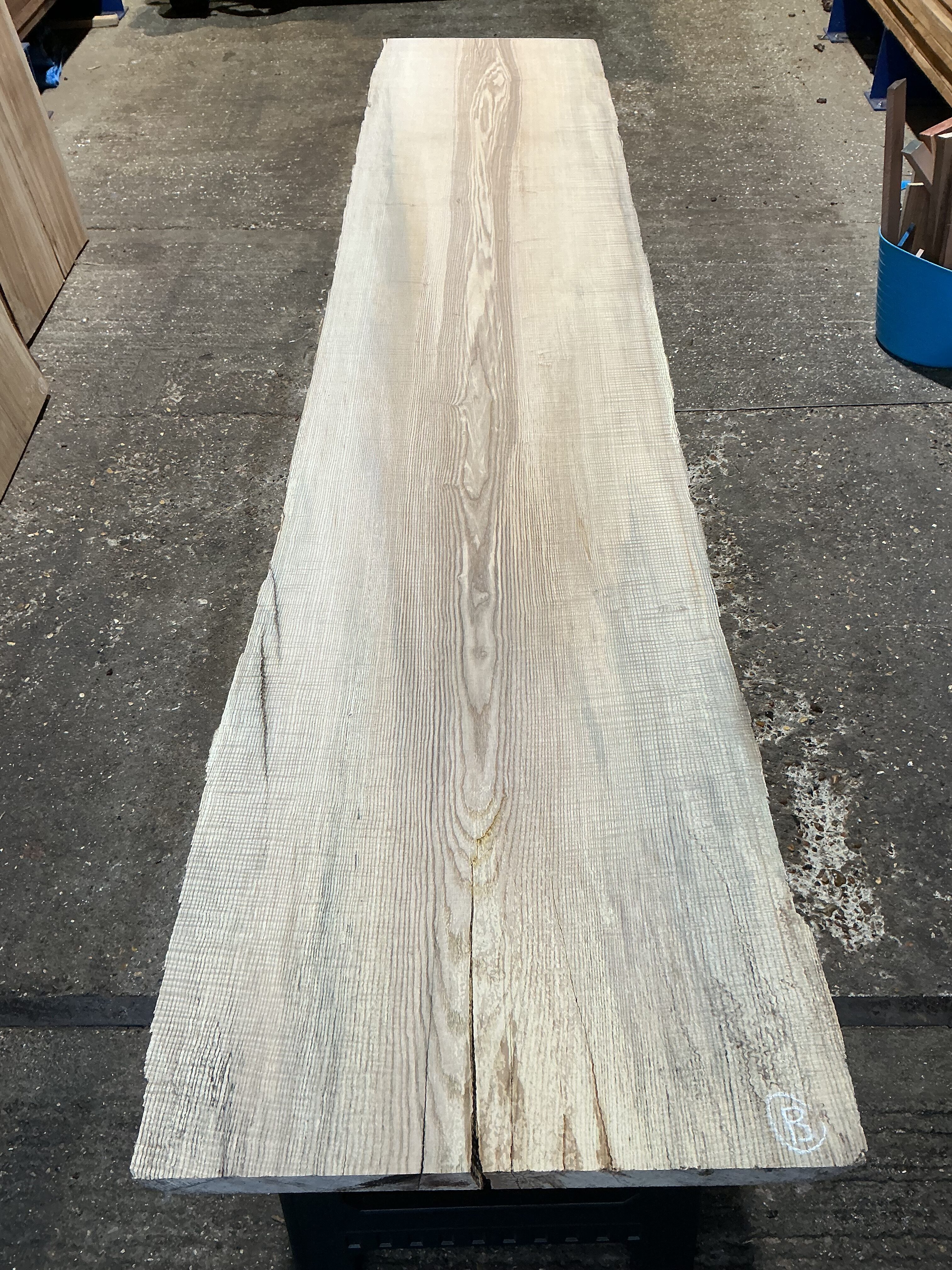 Rippled English Ash Slab