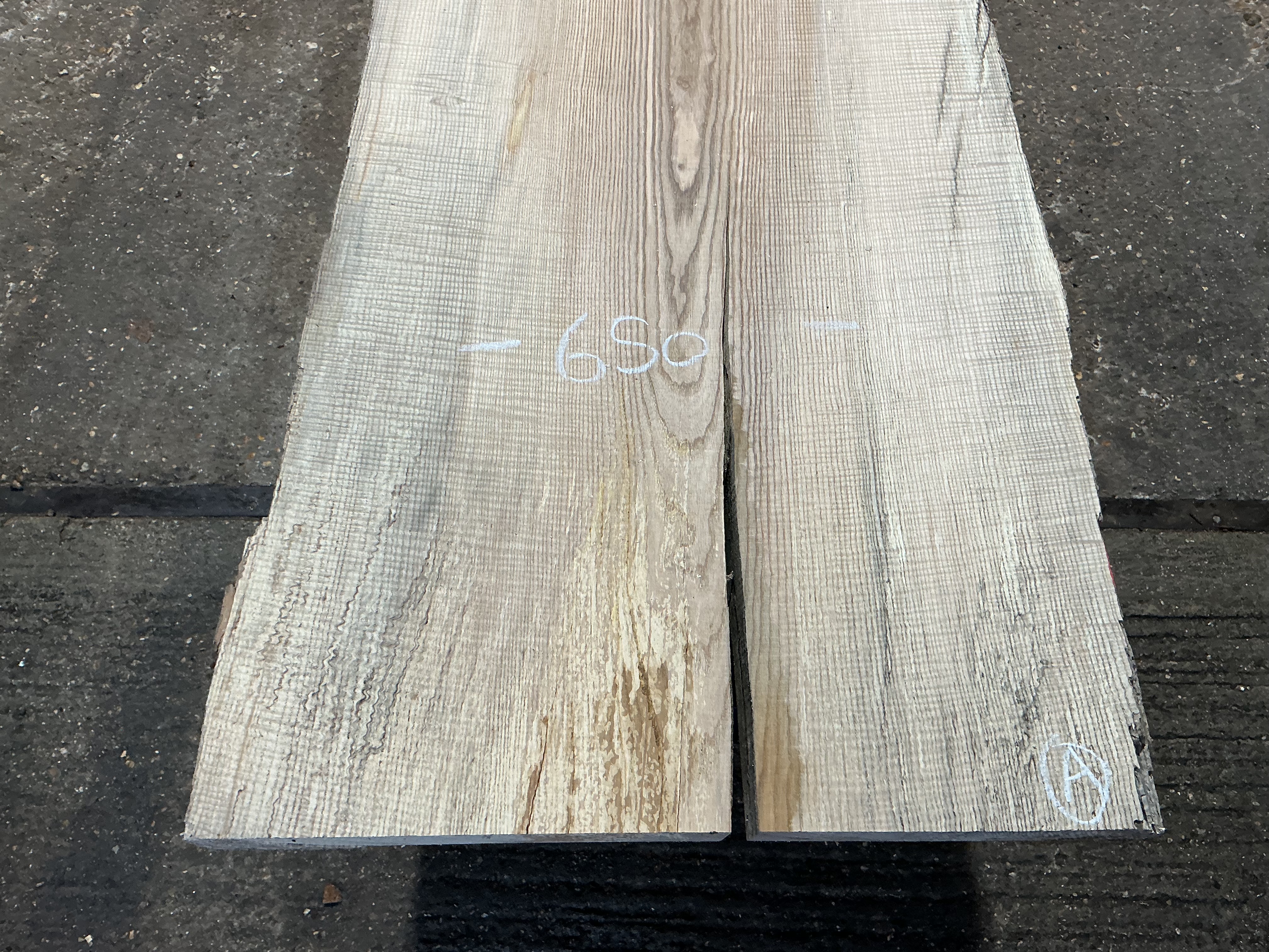 Rippled English Ash Slab