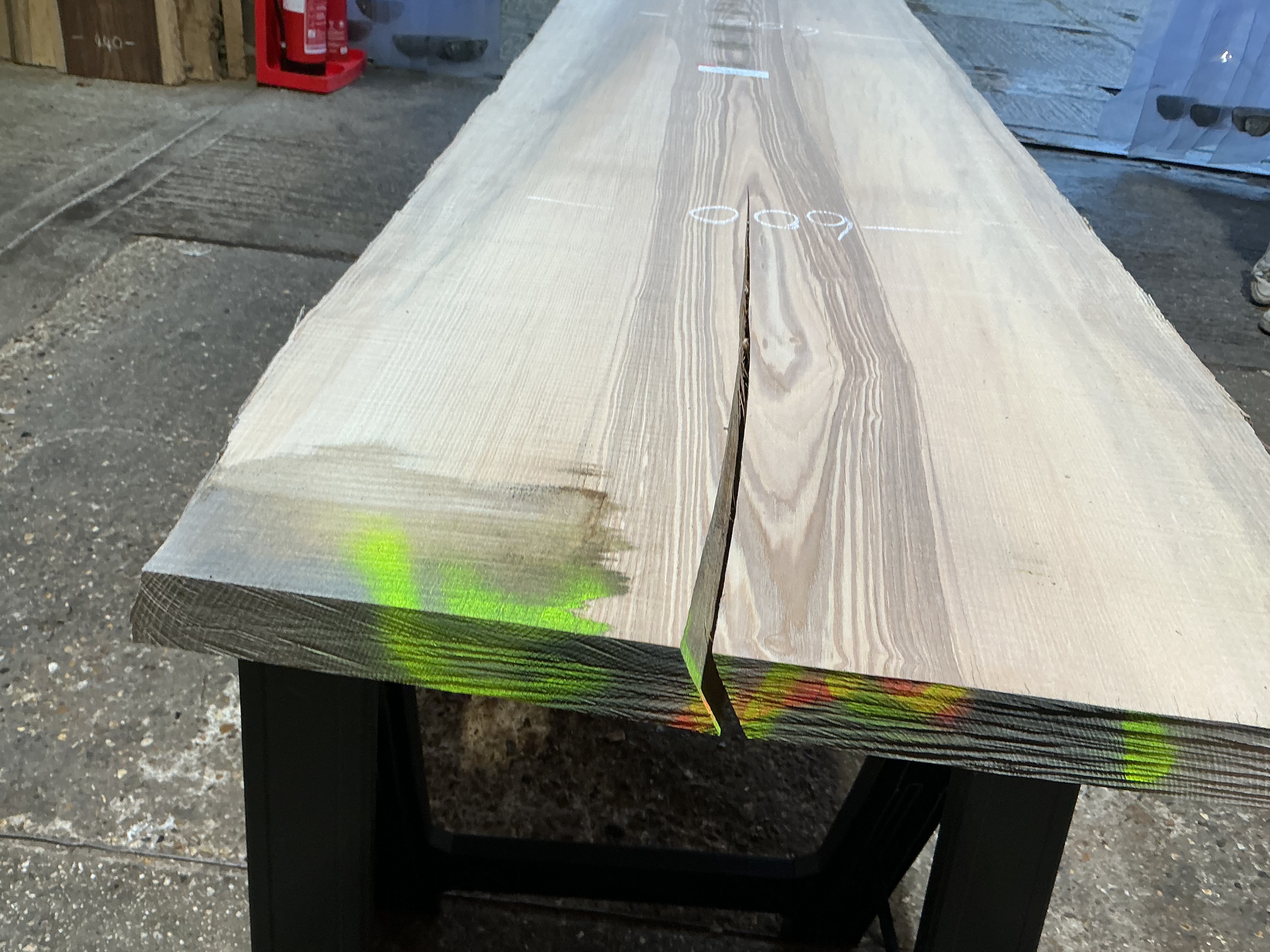 Rippled English Ash Slab