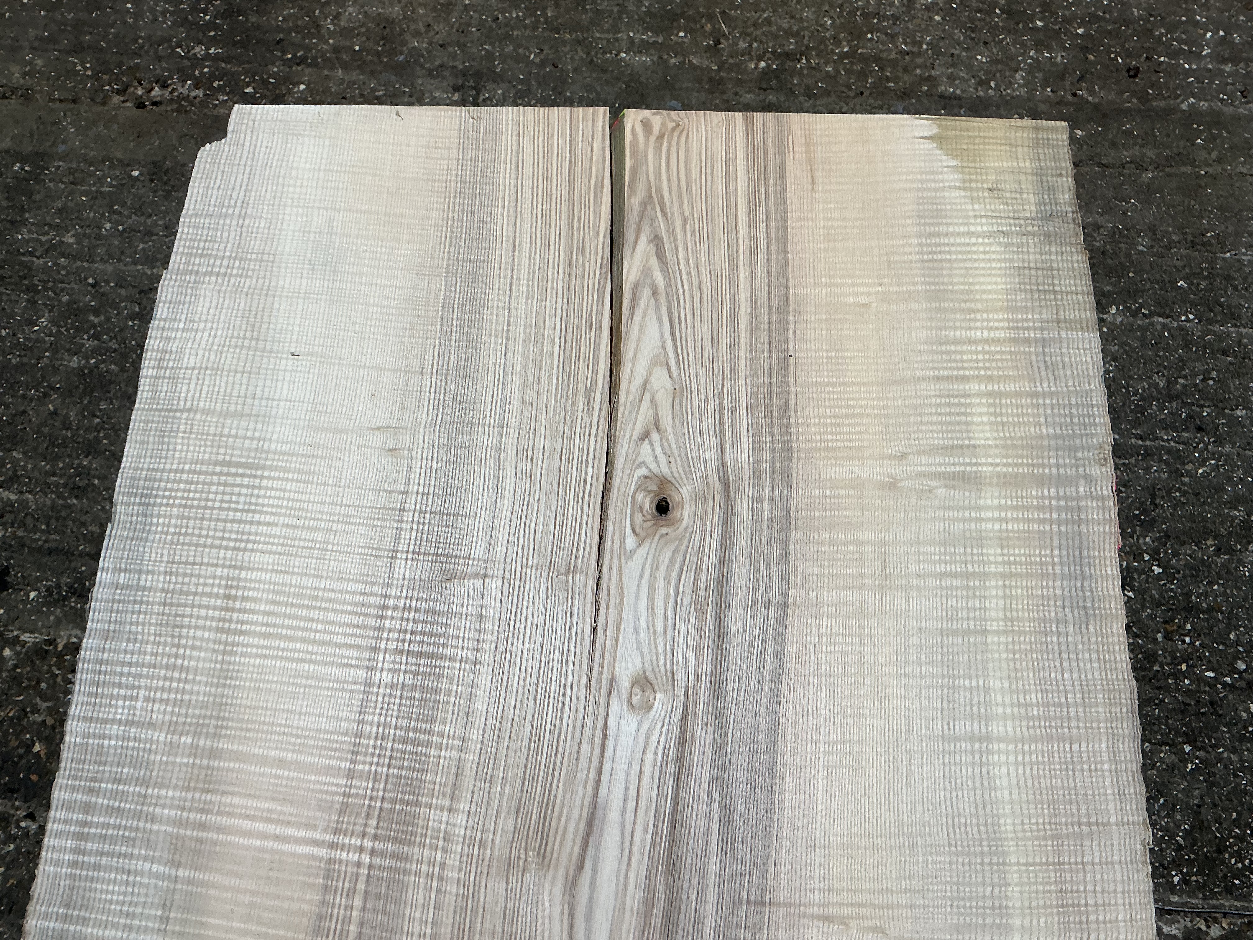 Rippled English Ash Slab